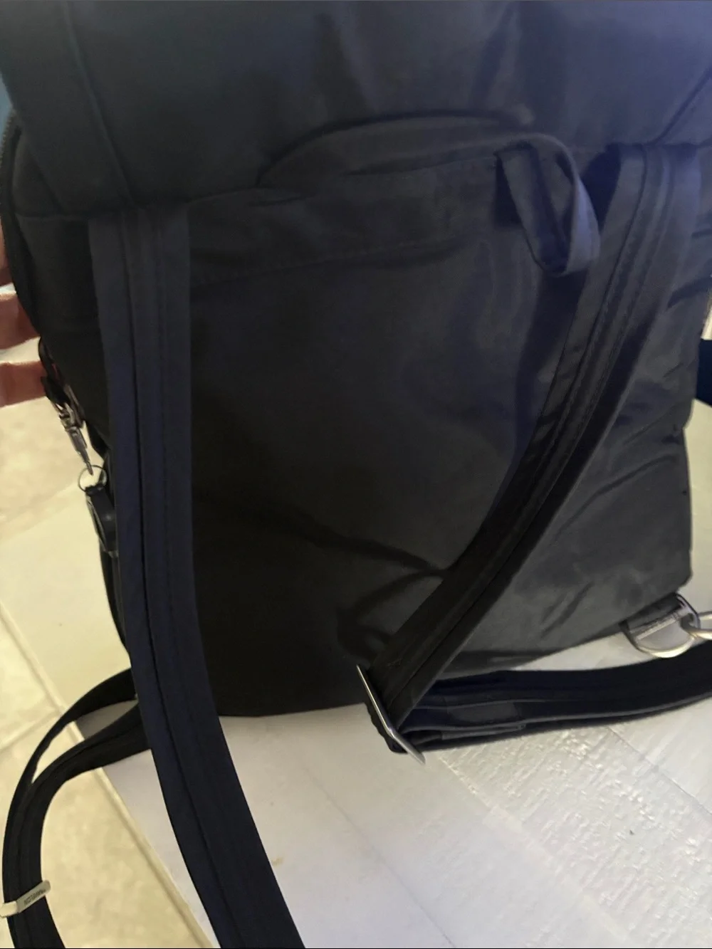 Women’s Travelon Black Nylon Backpack - Sleek Everyday Bag